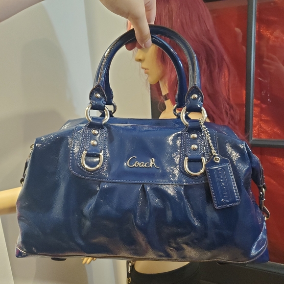 Coach Handbags - Coach Blue Ashley Hand or Crossbody Bag